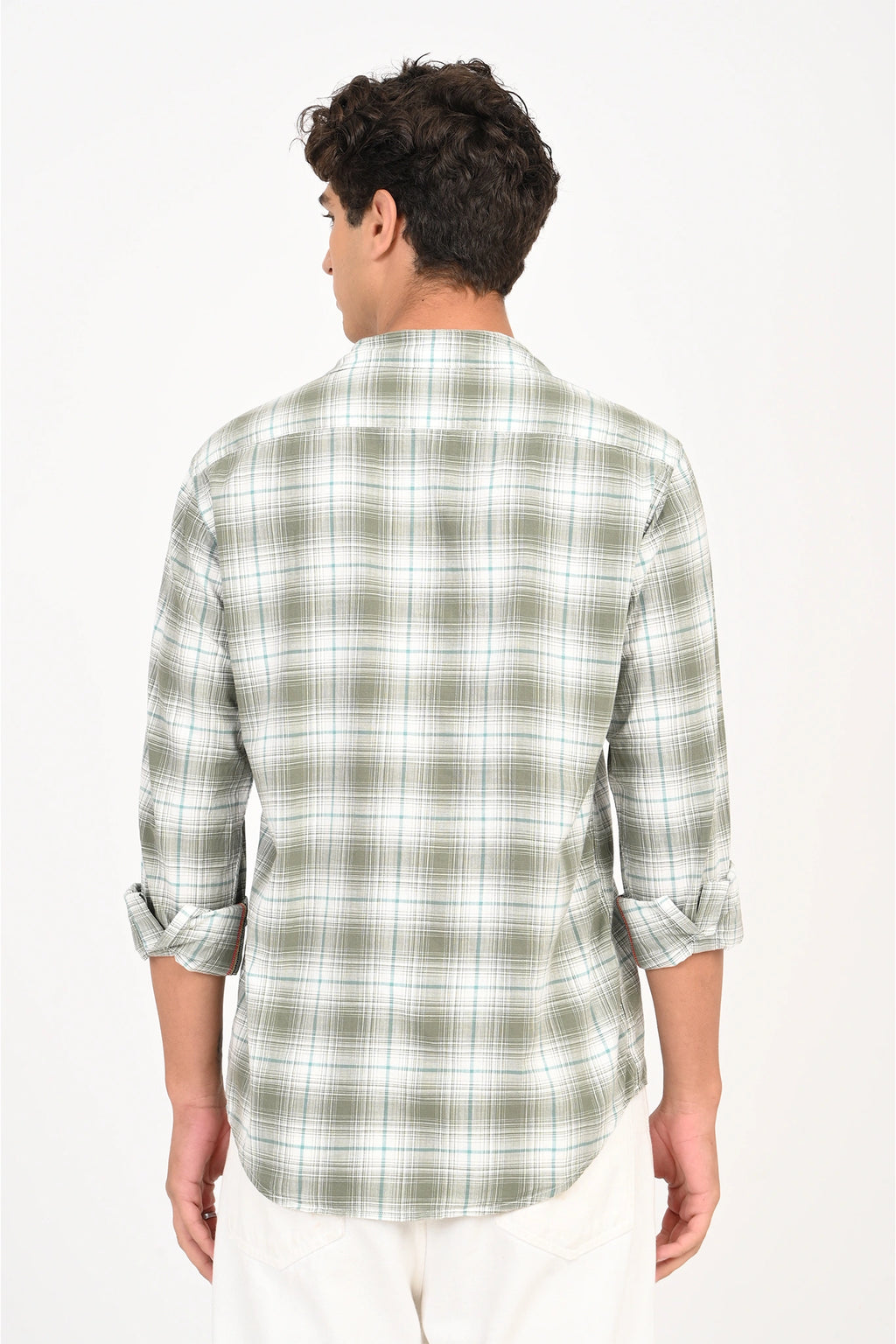 GREEN COLOR CHECKED SHIRT