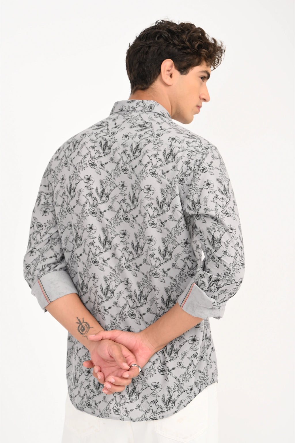 COTLIN FLORAL PRINTED SHIRT