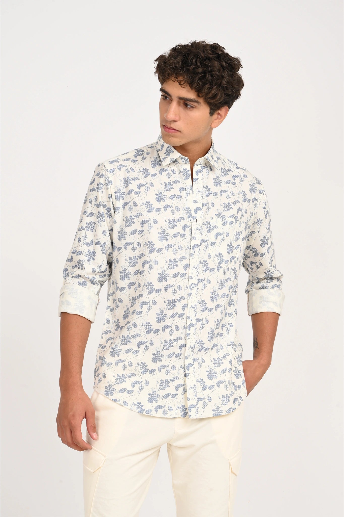 OXFORD FLORAL PRINTED SHIRT