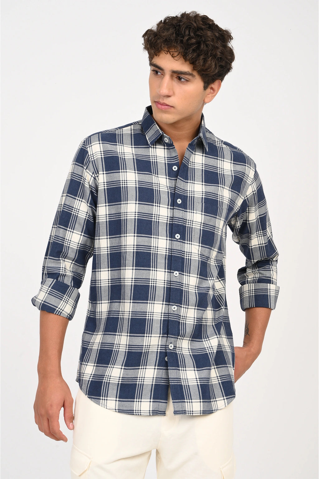 BLUE COLOR AMERICAN CHECKED SHIRT