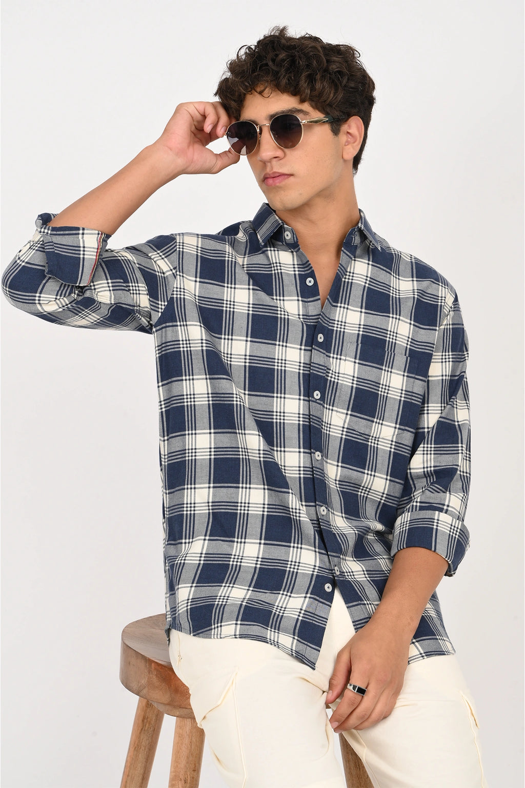 BLUE COLOR AMERICAN CHECKED SHIRT
