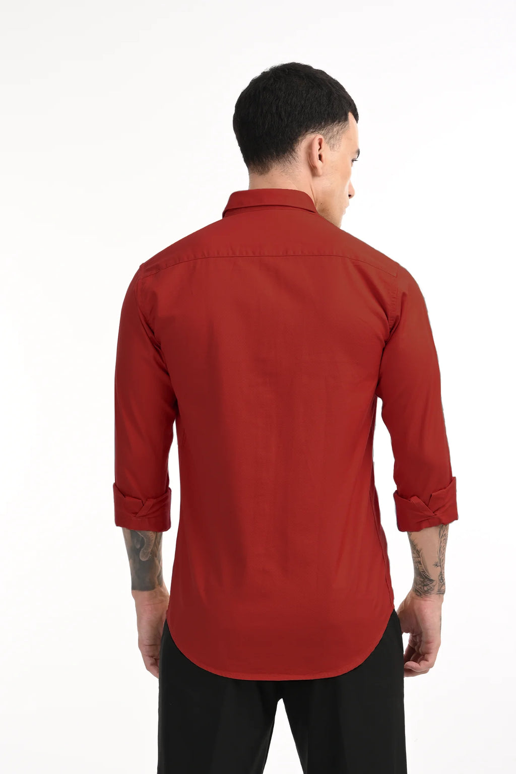 OXFORD RED	SOLID SHIRT