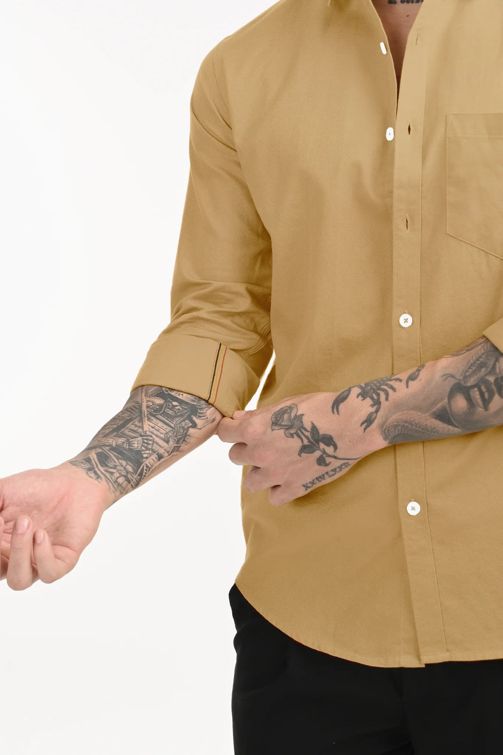 CAVELRY TWILL PESTEL YELLOW SOLID SHIRT