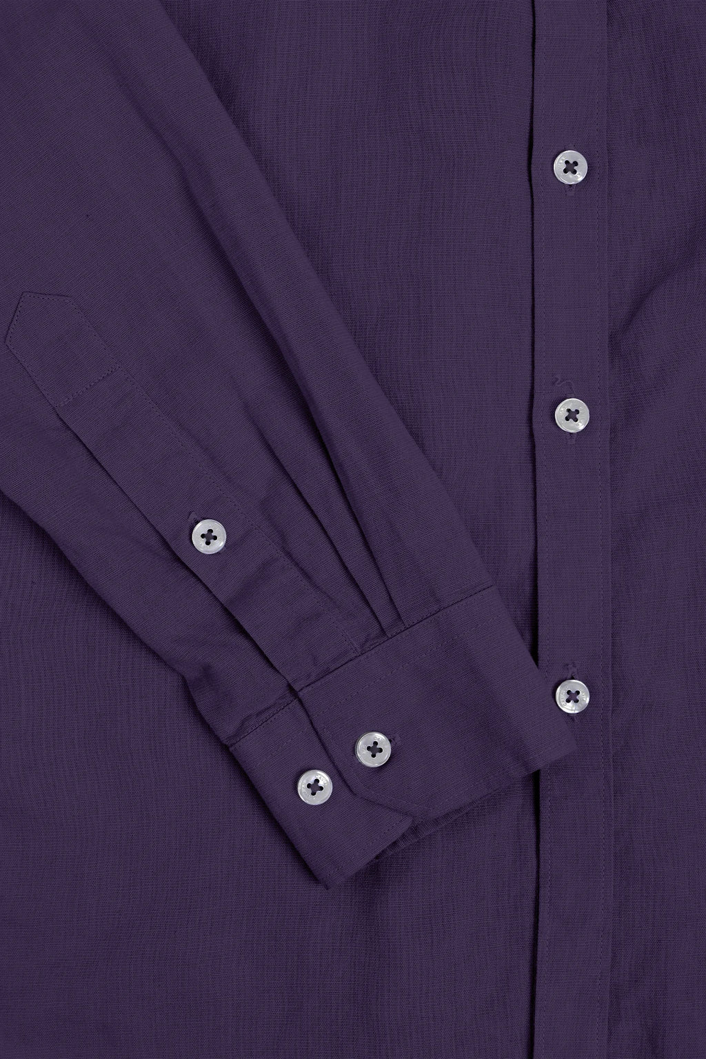 COTTON LINEN PURPLE SOLID SHIRT