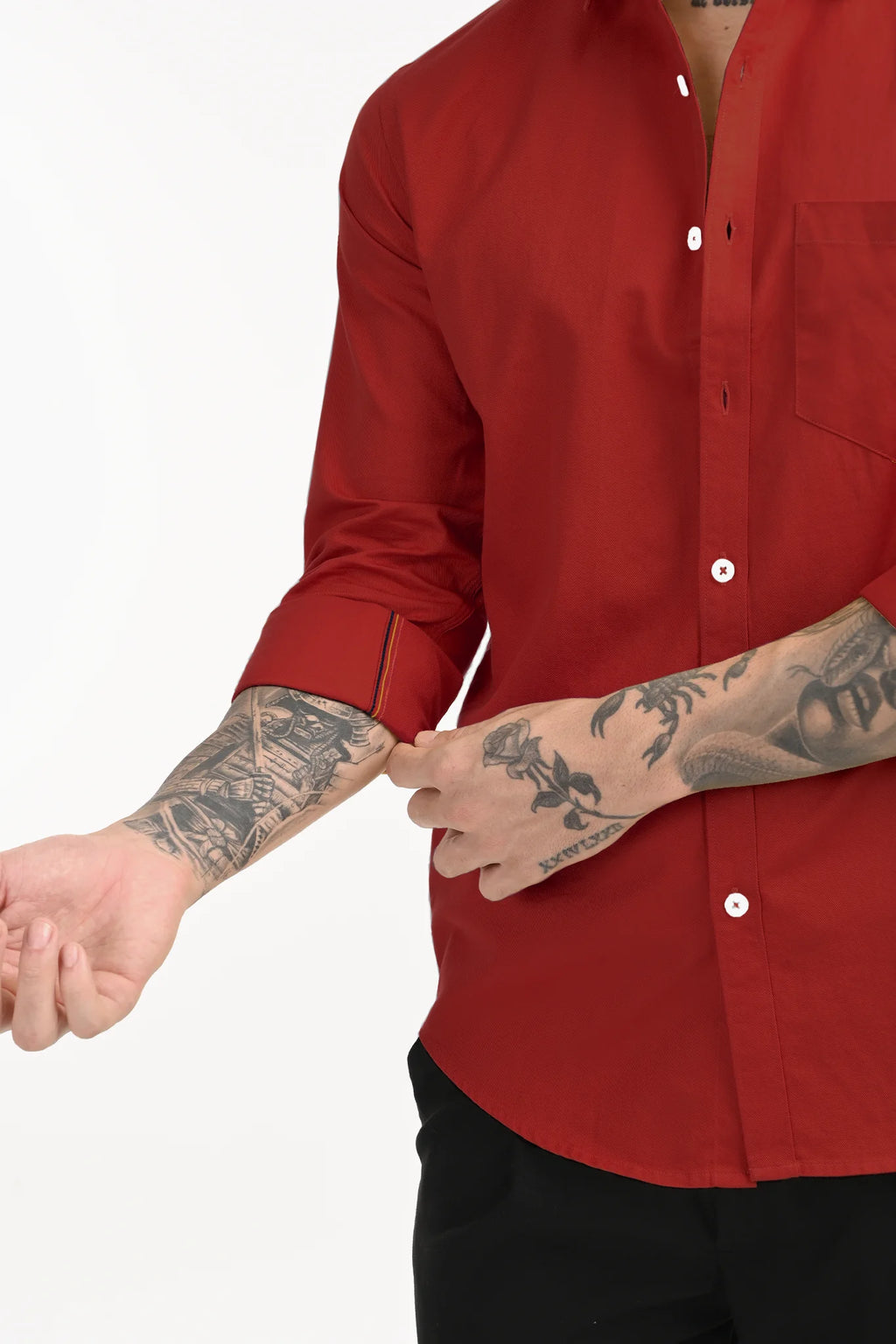 OXFORD RED	SOLID SHIRT